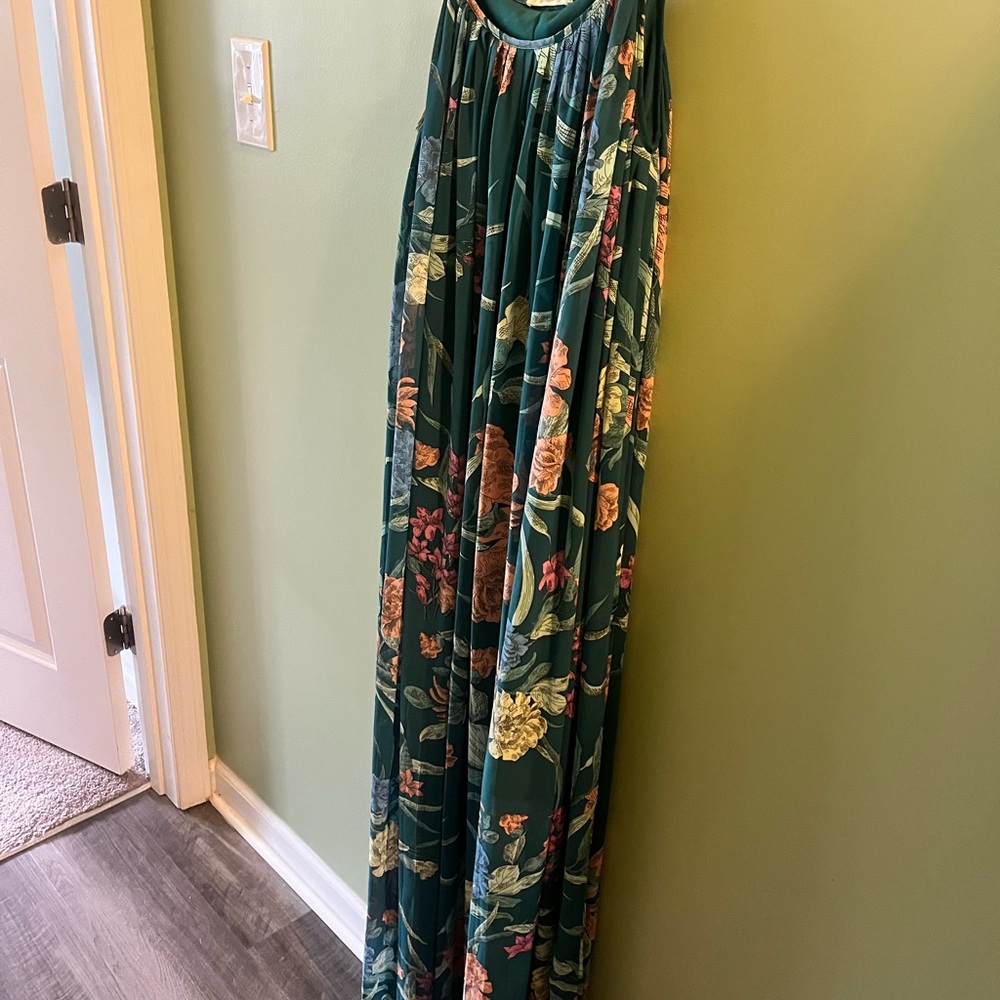 Current Air Teal and Multicolor Dress